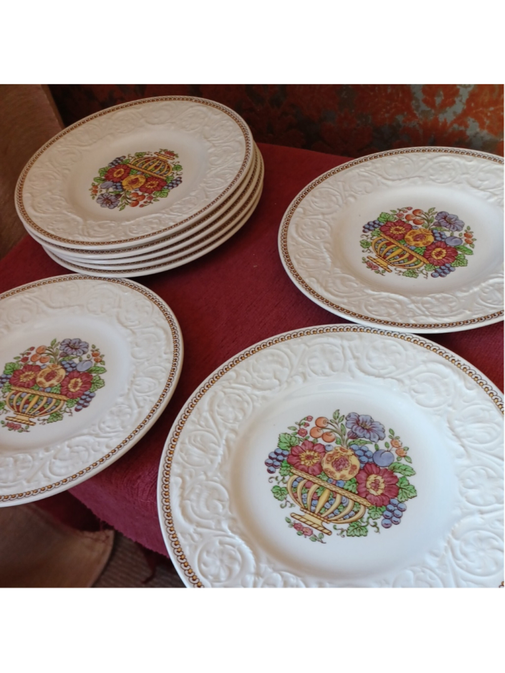 Wedgwood Patrician Windermere England Salad Plates * 8